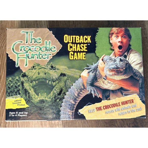 Milton Bradley Other - 2000 The Crocodile Hunter Outback Chase Game 100% Complete Steve Irwin Game Rare